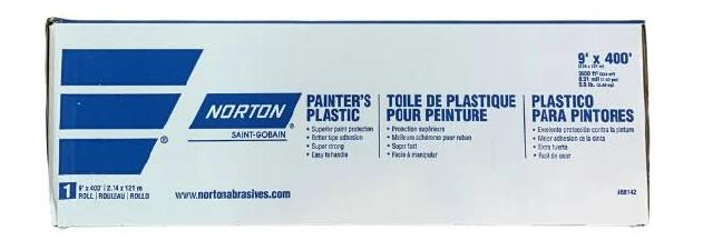 Norton  9' x 400' .31mil  Painters Plastic