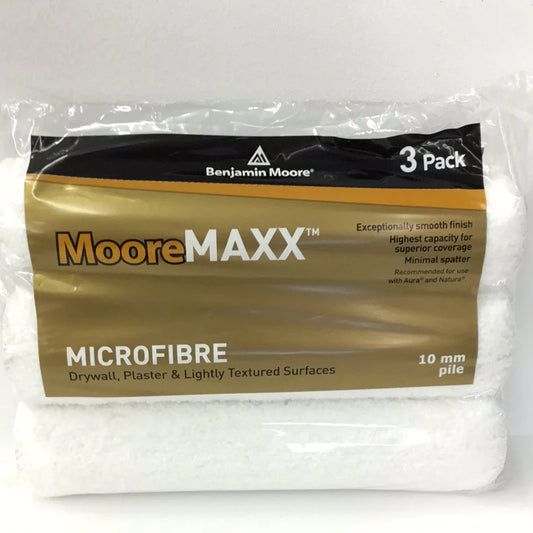 MooreMAXX Microfibre 10mm Rollers 3 Pack